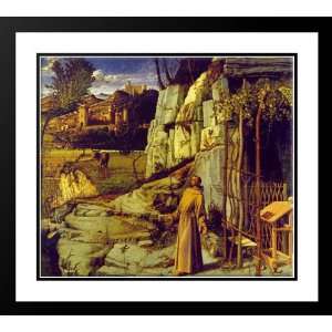 Bellini, Giovanni 32x28 Framed and Double Matted St. Francis in 