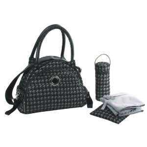  Bellisimo Diaper Bag (Herringbone Silver) Baby