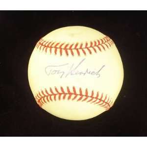  Tommy Henrich Signed Baseball   Al ~psa Coa 