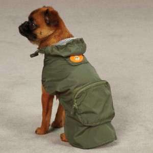   Business Stowaway Dog Jacket Color Ty, Size Medium