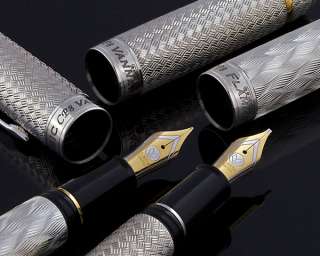 They are fitted with 18k solid gold, two tone nibs adorned with the 