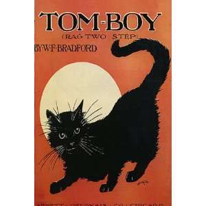  BLACK CAT TOM BOY RAG TWO STEP NOON CHICAGO SMALL VINTAGE 