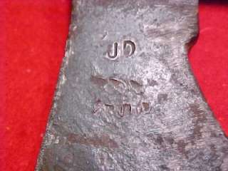 Old Hand Blacksmith Forged Axe Tomahawk Indian Fur Trade  