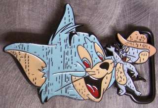 Pewter Belt Buckle Cartoon Tom and Jerry NEW  