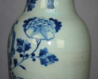 ANTIQUE CHINESE EXPORT QING DYNASTY BALUSTER VASE  