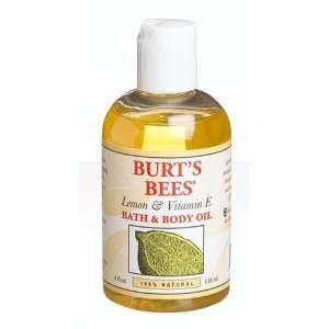   Bees Bath & Body Oil with Lemon & Vitamin E, 4 Ounce Bottle Beauty