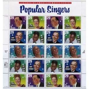    Popular Singers 2849 53 20 x 29 cent us Stamps 