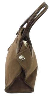 Tods Brown Leather Tote Shopper Handbag Purse  