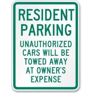  Resident Parking Unauthorized Cars Will Be Towed Away At 