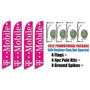  4 Sets of 15ft TMOBILE T mobile Authorized Dealer Swooper 