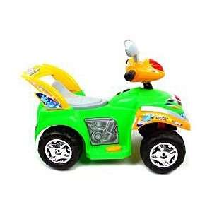    Neon Green Battery Operated Mini ATV Four Wheeler Toys & Games