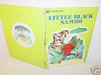 Vintage,Book,Little Black Sambo,India,Bannerman,Monkey  