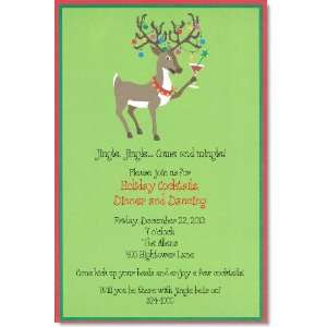  Tipsy Reindeer Christmas Party Invitations Health 