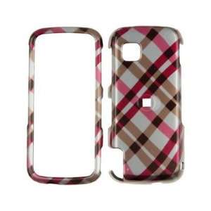  Case Hot Pink Plaid For Nokia Nuron 5230 Cell Phones & Accessories