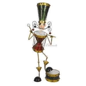 Tin Soldier on Drum, Toy, Christmas Holiday Decor, 2pcs
