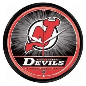  New Jersey Devils Round Clock
