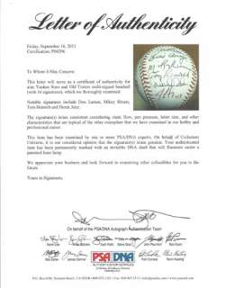 New York Yankees & Old Timers (16 Signatures) Autographed AL Baseball 