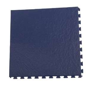 HomeStyle 18.98 x 18.98 PVC Flooring Navy Blue Vinyl Tile (13.5 Sq 