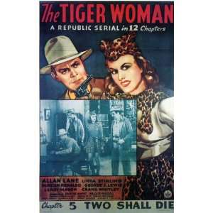 Tiger Woman Movie Poster (11 x 17 Inches   28cm x 44cm) (1944) Style C 