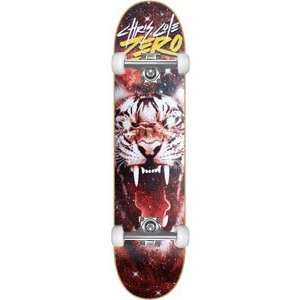 Zero Cole Space Tiger Complete Skateboard   8.37 Orange w/Raw Trucks