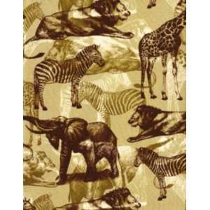  TT2635NEU Wild, African Animals on Neutral Brown By 