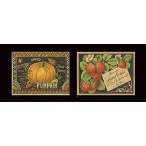  Berry Pumpkin Duet Poster Print