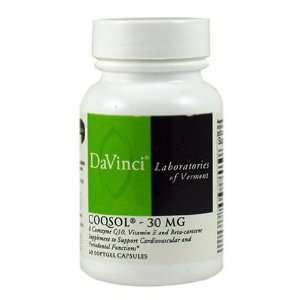  Davinci Labs   CoQsol 30 mg 60 gels Health & Personal 