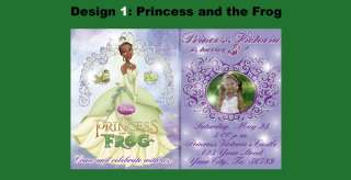 Princess And The Frog Custom Birthday Invitations  