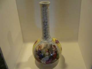 Beautiful OLD C G SCHIERHOLZ Paneled Vase Early Mark  