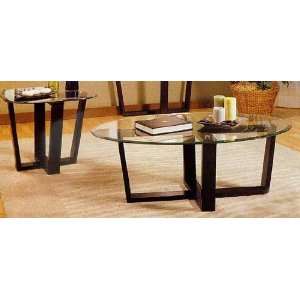  Three Piece Metal Base And Glass Top Tables Set