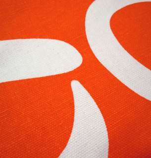 EA28 Orange White Curve Linen Cushion/Pillow/Throw Cover*Custom Size 