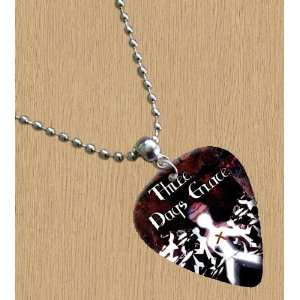  Three Days Grace Premium Guitar Pick Necklace Musical 