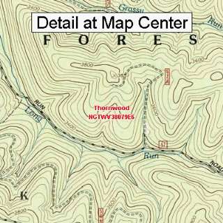  USGS Topographic Quadrangle Map   Thornwood, West Virginia 