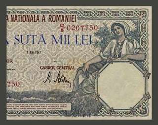 100,000 LEI Banknote ROMANIA 1947   HARVEST Scenes   VF  