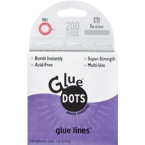  Glue Dots 1 Glue Line Roll 200 Clear Lines   625055 