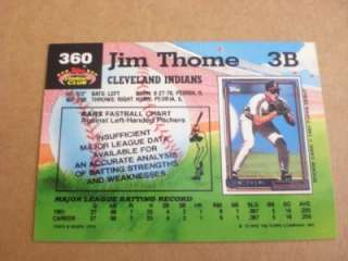 Jim Thome Rookie RC Stadium Club 1992 360  
