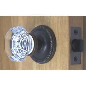  High End 24% Lead Crystal Old Town Passage Door Knob Set 
