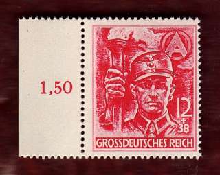 Nazi Germany 3rd Third Reich SA man brown shirt stormtrooper stamp 