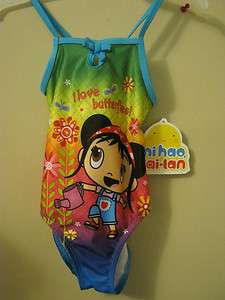   Nickelodeon Ni hao Kai lan swim suit 3T girls 1 pc beach wear  