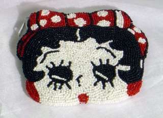 Beautiful Betty Boop Design beaded coin purses. It measures about 4 