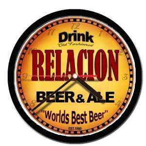  RELACION beer and ale cerveza wall clock 