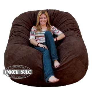 Bean Bag Chair Love Seat By Cozy Sac 6 Micro Suede Huge Large Sack 