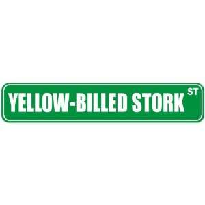   YELLOW BILLED STORK ST  STREET SIGN