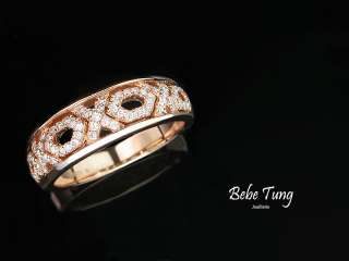Bebes Wedding 18K750 Rose Gold Diamonds ring  