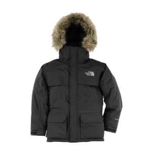 The North Face Boys XXSmall XLarge Black McMurdo Parka Jacket with Fur 