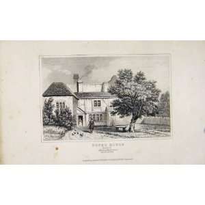   C1845 Dugdale Old Print Popes House Binfield Berkshire