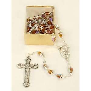  Pack of 4 November Birthstone 23 Crystal Beaded Rosaries 