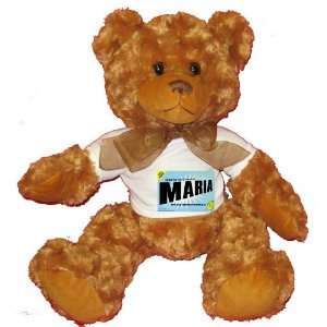  FROM THE LOINS OF MY MOTHER COMES MARIA Plush Teddy Bear 