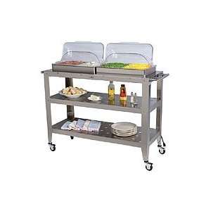  Broil King Jumbo Size Buffet Warming Cart with Rolltop 