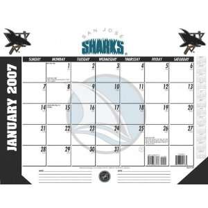  San Jose Sharks 22x17 Desk Calendar 2007 Sports 
